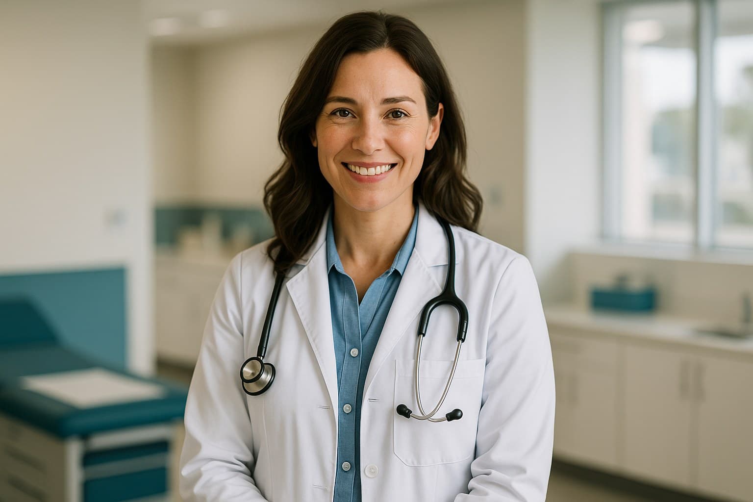 A friendly PureCheck clinician in a modern, welcoming clinic