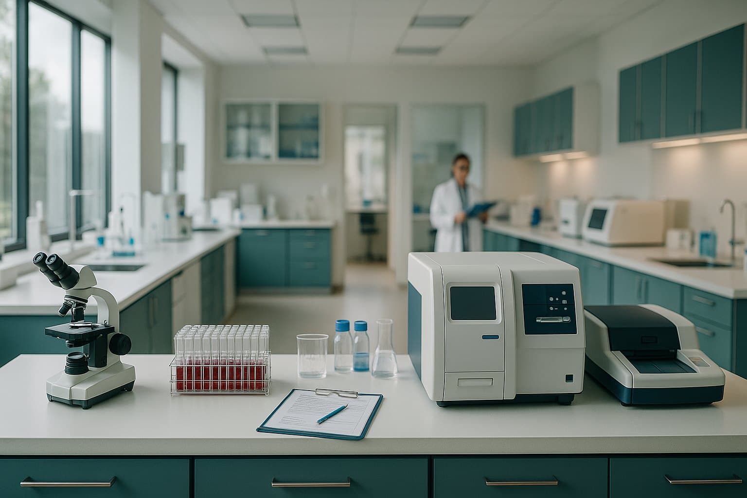 A modern PureCheck screening clinic and diagnostic laboratory